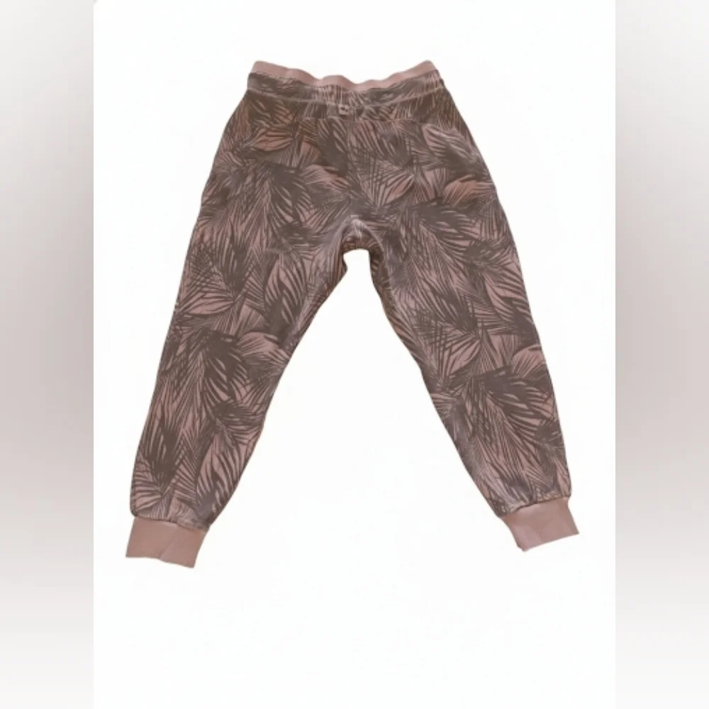 JoyLab Light Pink And Gray Palm Leaf Joggers - Picture 2 of 8